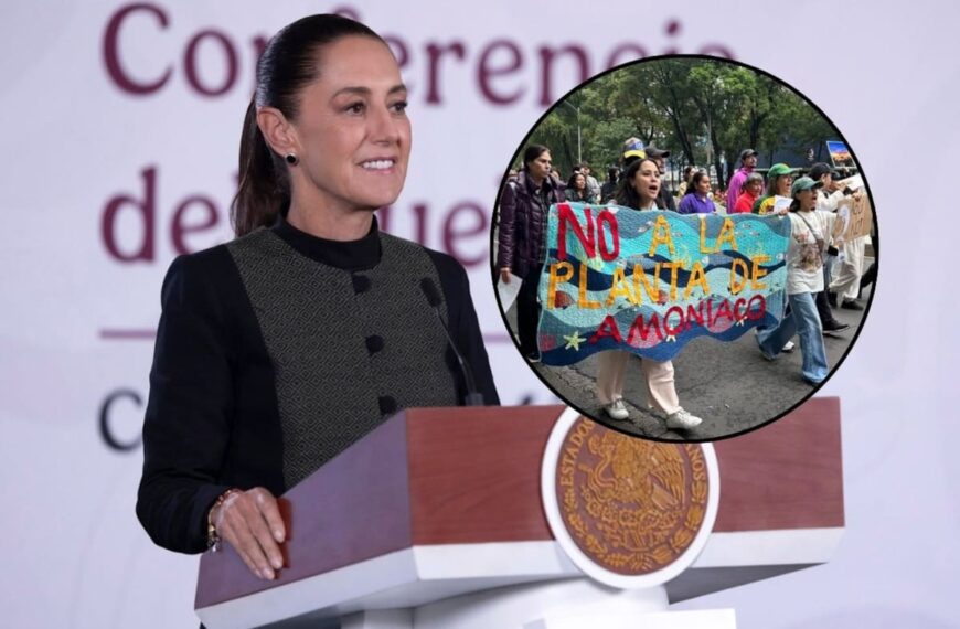 Sheinbaum responde a protestas contra planta de amoniaco en Sinaloa y la defiende como proyecto estratégico para la soberanía alimentaria
